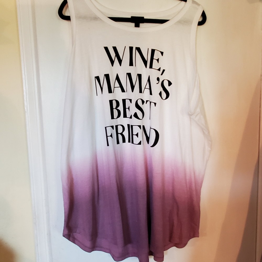 Torrid size 4 Wine Mama's Best Friend ombre top
